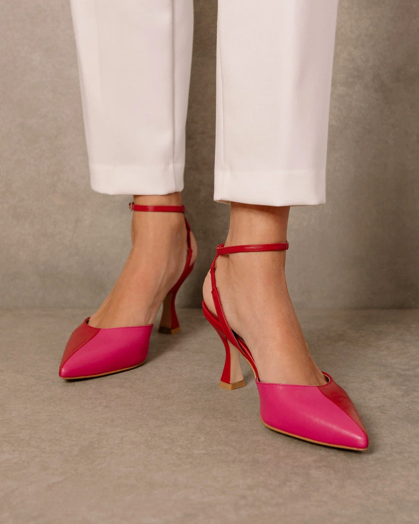 ALOHAS Shoes Cinderella Lipstick Red Magenta 9 ALOHAS Shoes Cinderella Lipstick Red Magenta