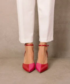 ALOHAS Shoes Cinderella Lipstick Red Magenta