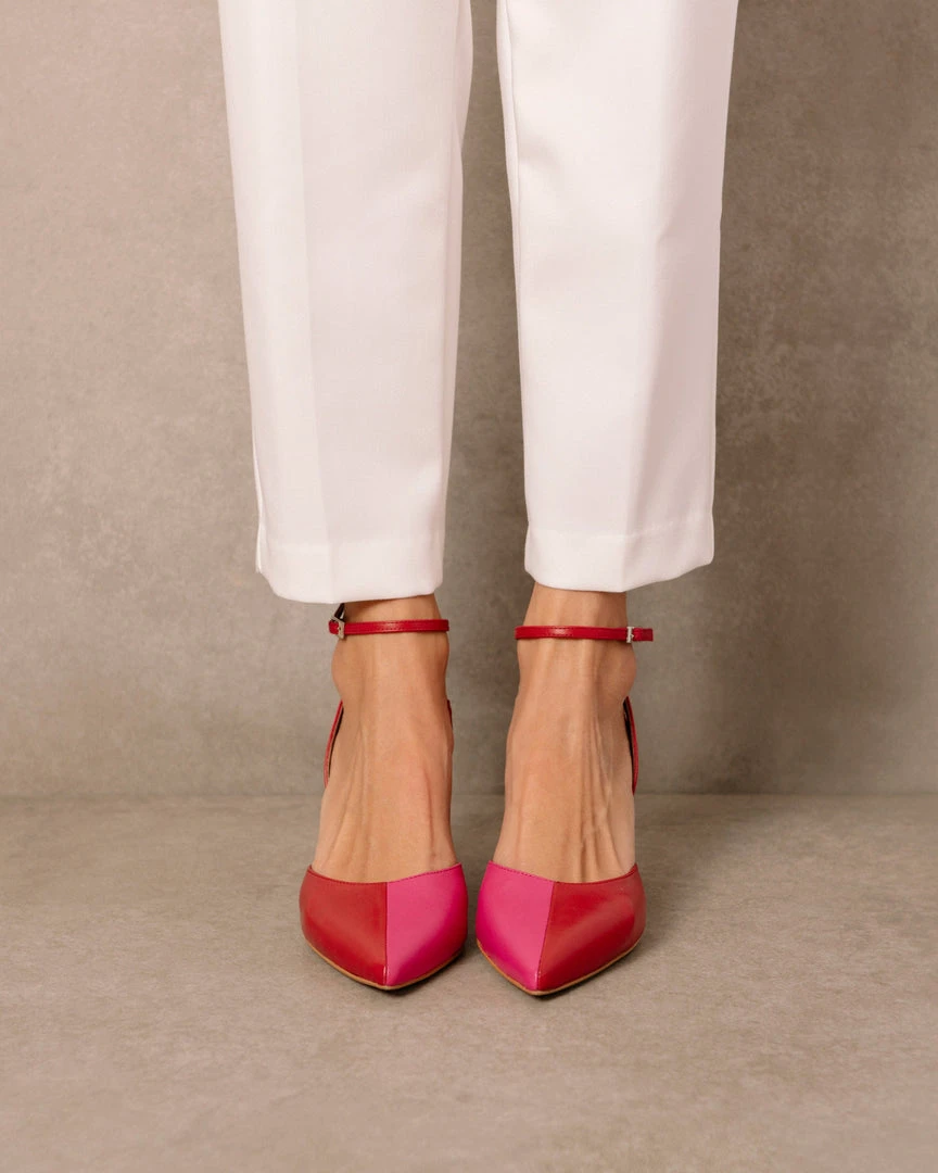 ALOHAS Shoes Cinderella Lipstick Red Magenta 2 ALOHAS Shoes Cinderella Lipstick Red Magenta