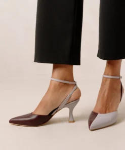 ALOHAS Shoes Cinderella Mauve Wine Burgundy