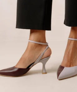 ALOHAS Shoes Cinderella Mauve Wine Burgundy