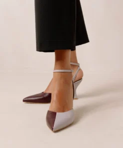 ALOHAS Shoes Cinderella Mauve Wine Burgundy