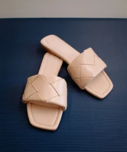 Svegan Claquettes Woven Chai Beige