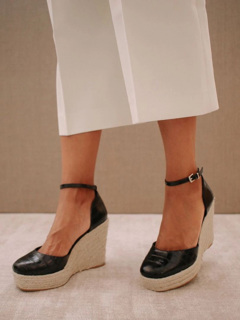 ALOHAS Shoes Clara Sunset Black Croco 4 ALOHAS Shoes Clara Sunset Black Croco