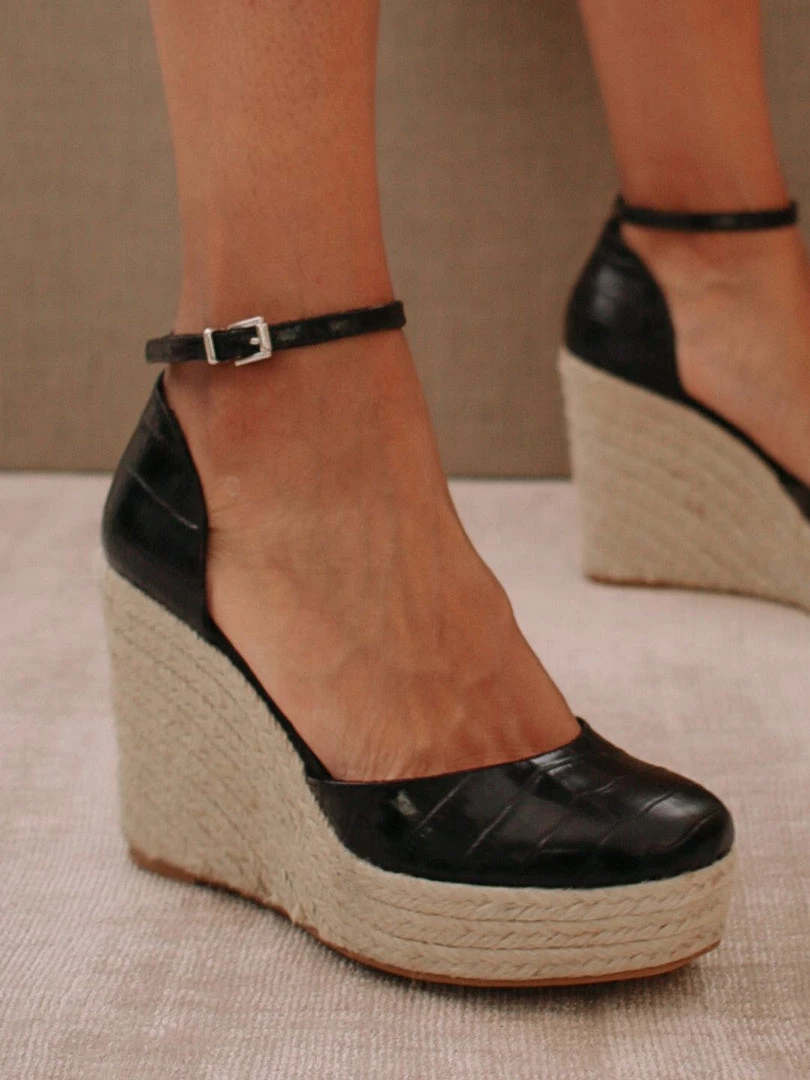 ALOHAS Shoes Clara Sunset Black Croco 5 ALOHAS Shoes Clara Sunset Black Croco