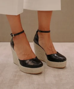 ALOHAS Shoes Clara Sunset Black Croco