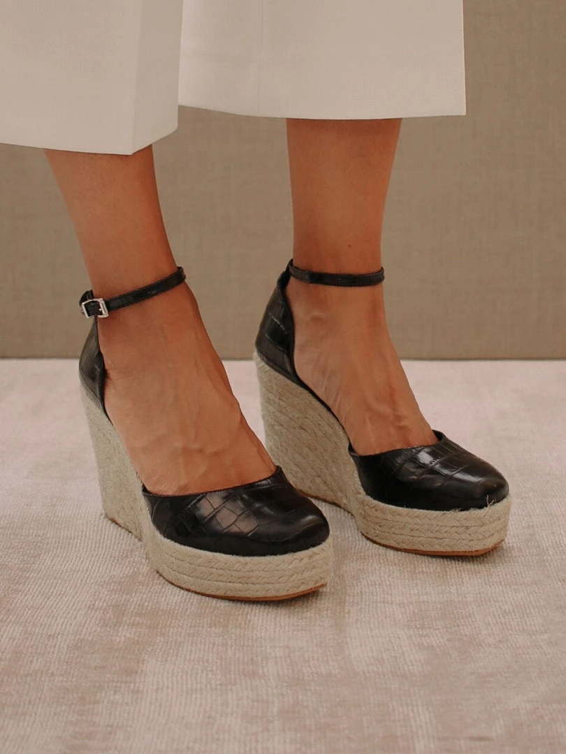 ALOHAS Shoes Clara Sunset Black Croco 2 ALOHAS Shoes Clara Sunset Black Croco