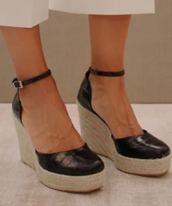 ALOHAS Shoes Clara Sunset Black Croco 7 ALOHAS Shoes Clara Sunset Black Croco