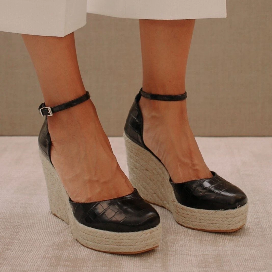 ALOHAS Shoes Clara Sunset Black Croco 3 ALOHAS Shoes Clara Sunset Black Croco