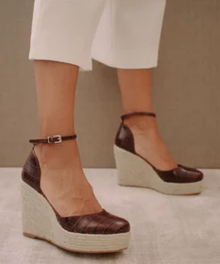 ALOHAS Clara Sunset Brown Croco