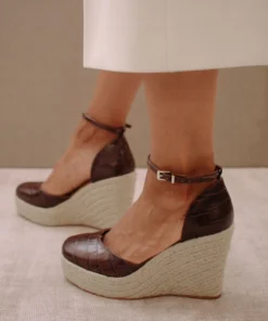 ALOHAS Clara Sunset Brown Croco