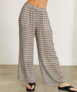 ALOHAS Cliffhanger Pants Monogram Black Nutmeg Clothing