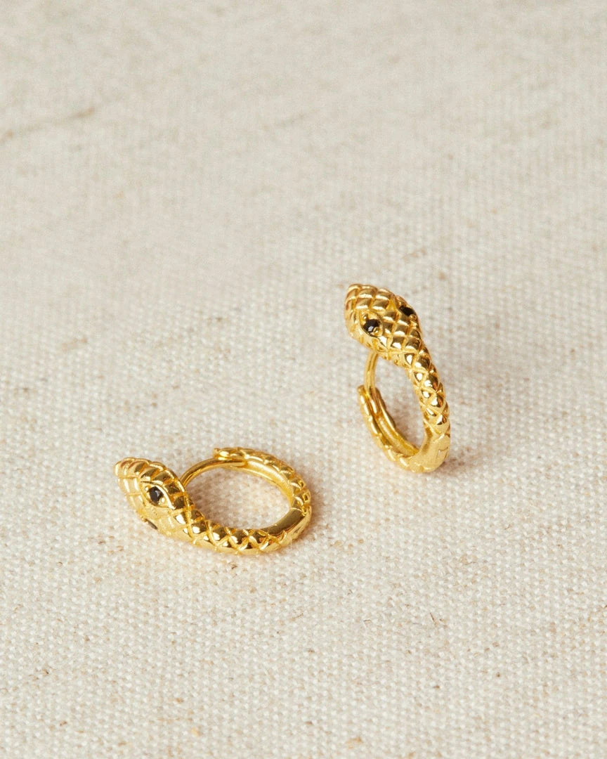 ALOHAS Cobra Earrings Gold 2 ALOHAS Cobra Earrings Gold