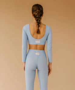 TheManola Clothing Core Crop Top Long Sleeve Cloud Blue 14 TheManola Clothing Core Crop Top Long Sleeve Cloud Blue
