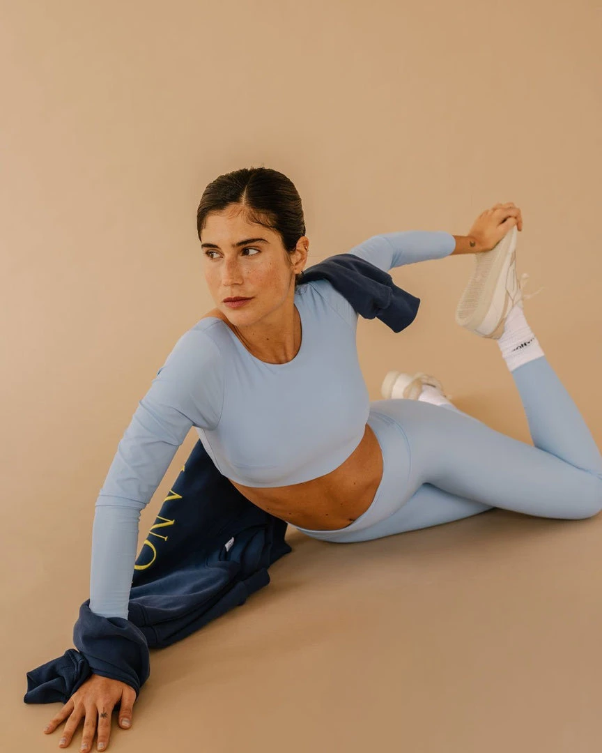 TheManola Clothing Core Crop Top Long Sleeve Cloud Blue 8 TheManola Clothing Core Crop Top Long Sleeve Cloud Blue