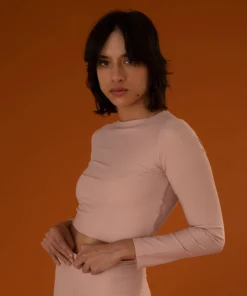 TheManola Core Triangle Back Long Top Rose Clothing