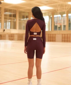 TheManola Clothing Core Triangle Back Long Top Wine Purple 8 TheManola Clothing Core Triangle Back Long Top Wine Purple