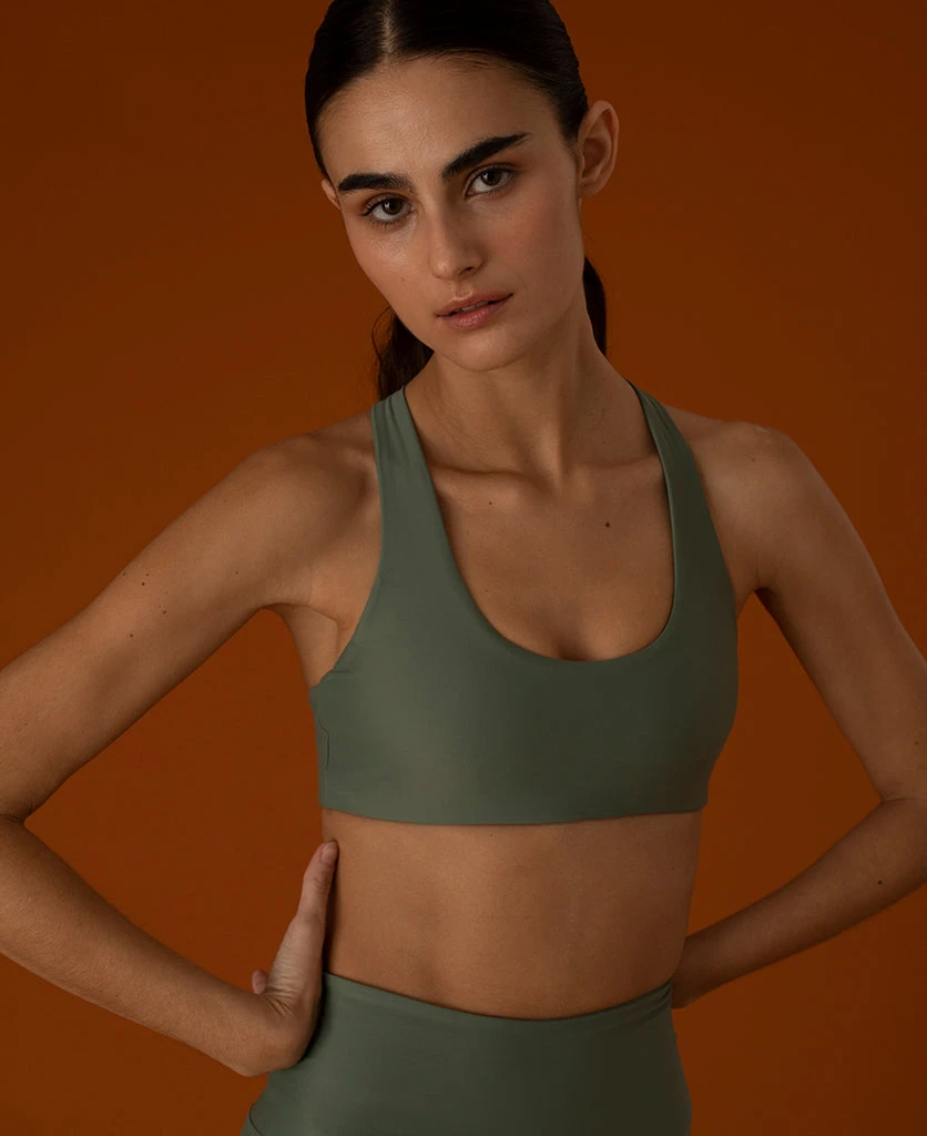 TheManola Core Twist Bra Green Army Clothing 3 TheManola Core Twist Bra Green Army Clothing
