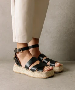 ALOHAS Shoes County Black Espadrilles