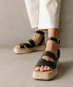 ALOHAS Shoes County Black Espadrilles
