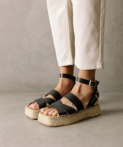 ALOHAS Shoes County Black Espadrilles