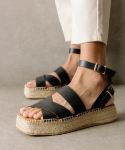ALOHAS Shoes County Black Espadrilles