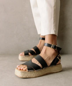 ALOHAS Shoes County Black Espadrilles