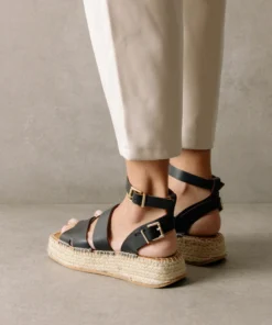 ALOHAS Shoes County Black Espadrilles