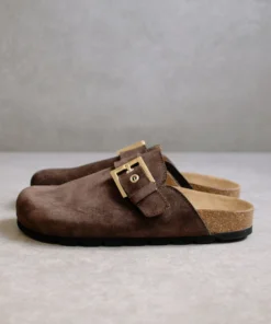 ALOHAS Cozy Dark Brown Suede Shoes