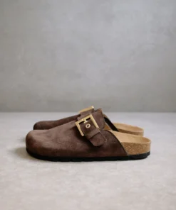 ALOHAS Cozy Dark Brown Suede Shoes