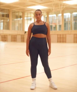 TheManola Crossed Back Top Deep Blue