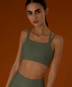 TheManola Crossed Back Top Green Army Clothing