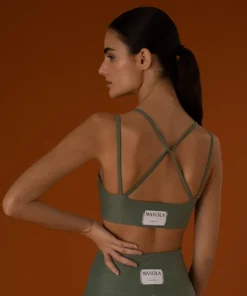 TheManola Crossed Back Top Green Army Clothing