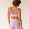 TheManola Crossed Back Top Purple Clothing