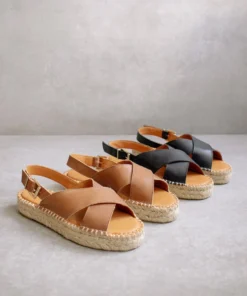 ALOHAS Crossed Camel Shoes