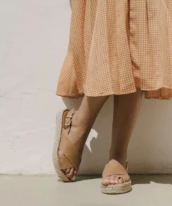 ALOHAS Crossed Camel Shoes