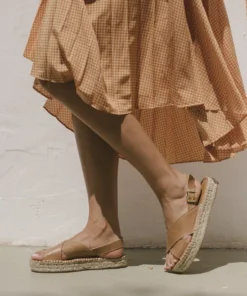 ALOHAS Crossed Camel Shoes