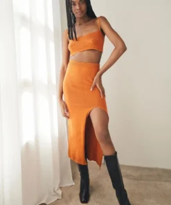 ALOHAS Clothing Deal Skirt Clementine Orange