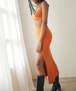 ALOHAS Clothing Deal Skirt Clementine Orange
