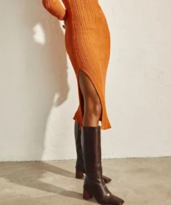 ALOHAS Donna Dress Clementine Orange Clothing