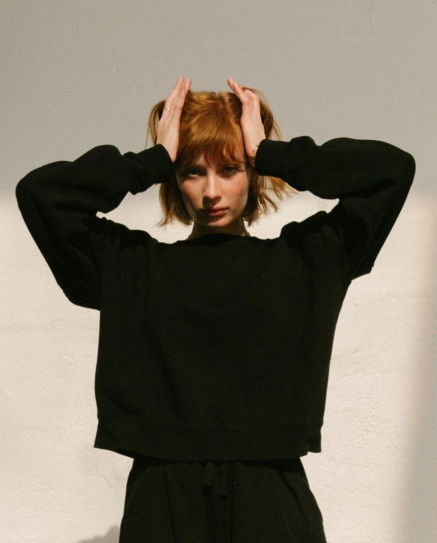 ALOHAS Doppio Sweatshirt Black 1 ALOHAS Doppio Sweatshirt Black