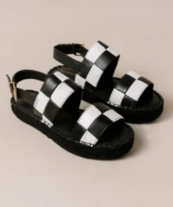 ALOHAS Double Strap Scacchi Black & White
