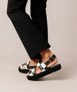 ALOHAS Double Strap Scacchi Black & White
