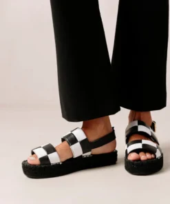 ALOHAS Double Strap Scacchi Black & White