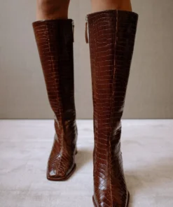 ALOHAS East Croco Brown Shoes 13 ALOHAS East Croco Brown Shoes