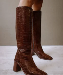 ALOHAS East Croco Brown Shoes 16 ALOHAS East Croco Brown Shoes