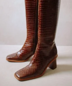 ALOHAS East Croco Brown Shoes 11 ALOHAS East Croco Brown Shoes