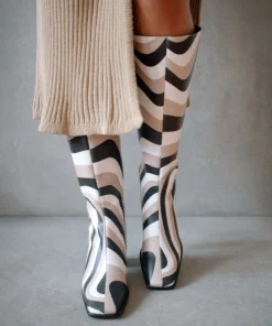 ALOHAS East Kaleidoscope Black Stone Beige Print