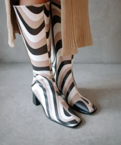 ALOHAS East Kaleidoscope Black Stone Beige Print