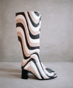 ALOHAS East Kaleidoscope Black Stone Beige Print